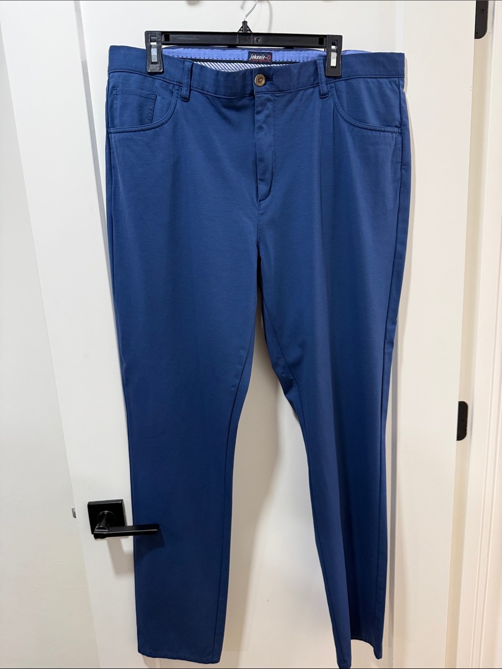 Johnnie-O Men's Stretch Casual Pants in Blue - 38x34